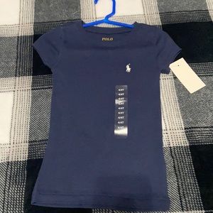Kids dark blue polo tee size 4/4T